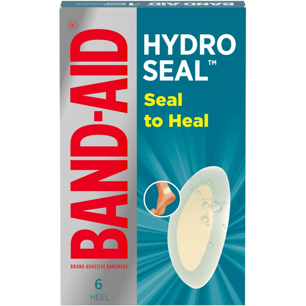 Band-Aid  Hydro Seal Blisters Heels Adhesive Bandages All One Size 6 Ea