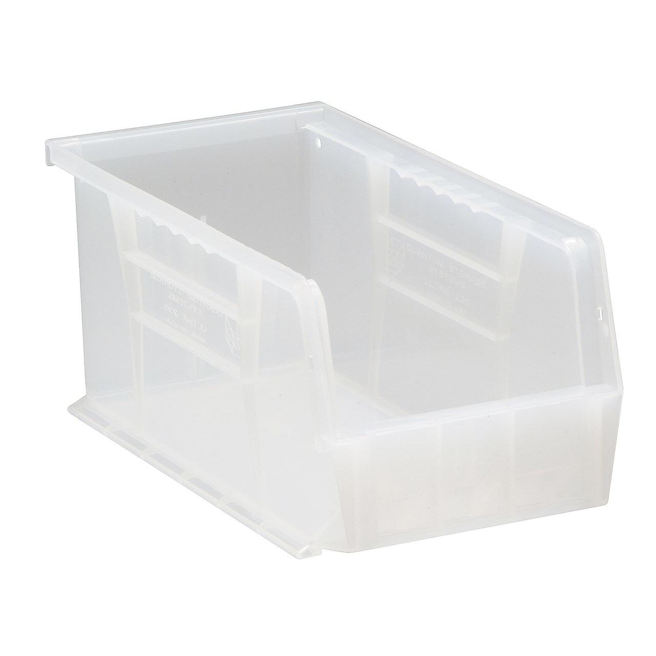 Quantum Storage Systems Hang And Stack Bin Clear PP 5 In QUS230CL