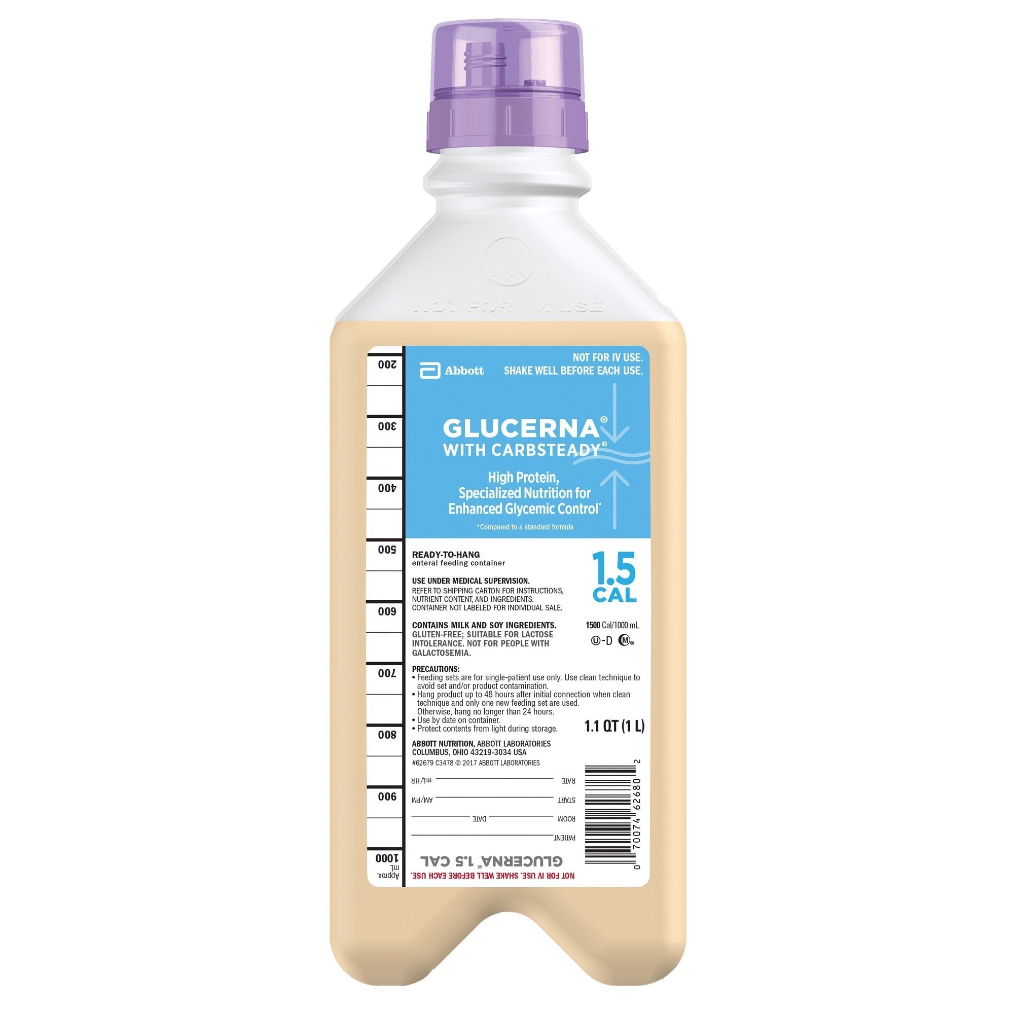 Abbott Nutrition Glucerna 1.5 Cal Liquid - Case 8x1000ml