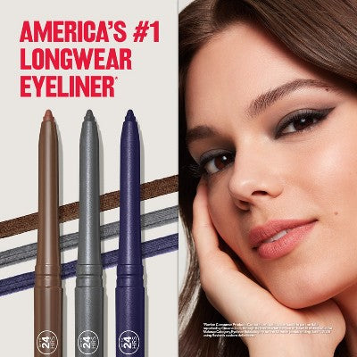Revlon Colorstay Waterproof Eyeliner Built-in Smudger 201 Black 0.01oz/2ct - New