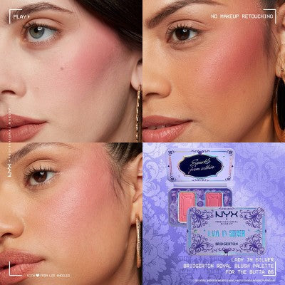 NYX Professional Makeup Bridgerton Royal Blush Buttermelt Blush Palette 1 kit - Imperfect Box