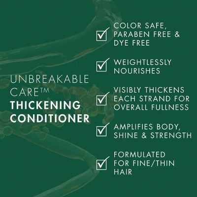Nexxus Unbreakable Care Biotin Conditioner For Fine & Thin Hair 13.5 fl oz - New